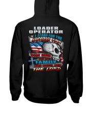 Loader Operator Hooded Sweatshirt back