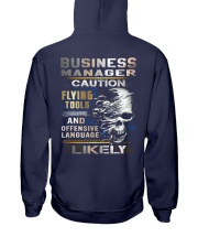 Business Manager Hooded Sweatshirt back
