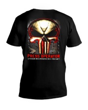Press Operator V-Neck T-Shirt thumbnail