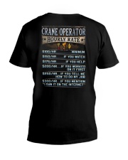 Crane Operator V-Neck T-Shirt thumbnail