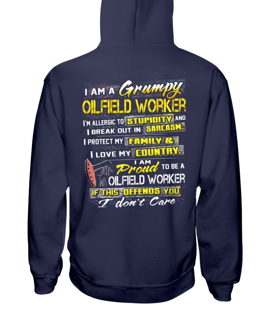 Oilfield Worker Hooded Sweatshirt