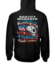 Quality Manager Hooded Sweatshirt back