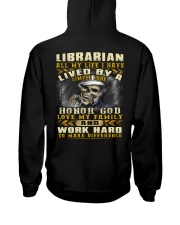 Librarian Hooded Sweatshirt back