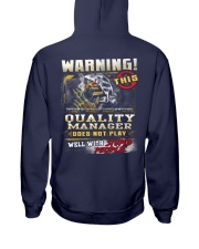 Quality Manager Hooded Sweatshirt back
