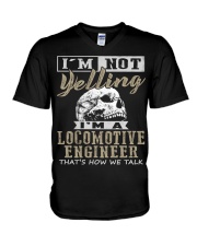 Locomotive Engineer V-Neck T-Shirt thumbnail
