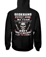deckhand shirt Hooded Sweatshirt back
