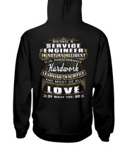 Service Engineer Exclusive Shirt Hooded Sweatshirt back