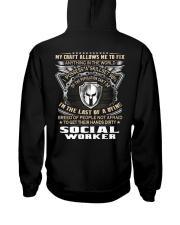 Social Worker Hooded Sweatshirt back