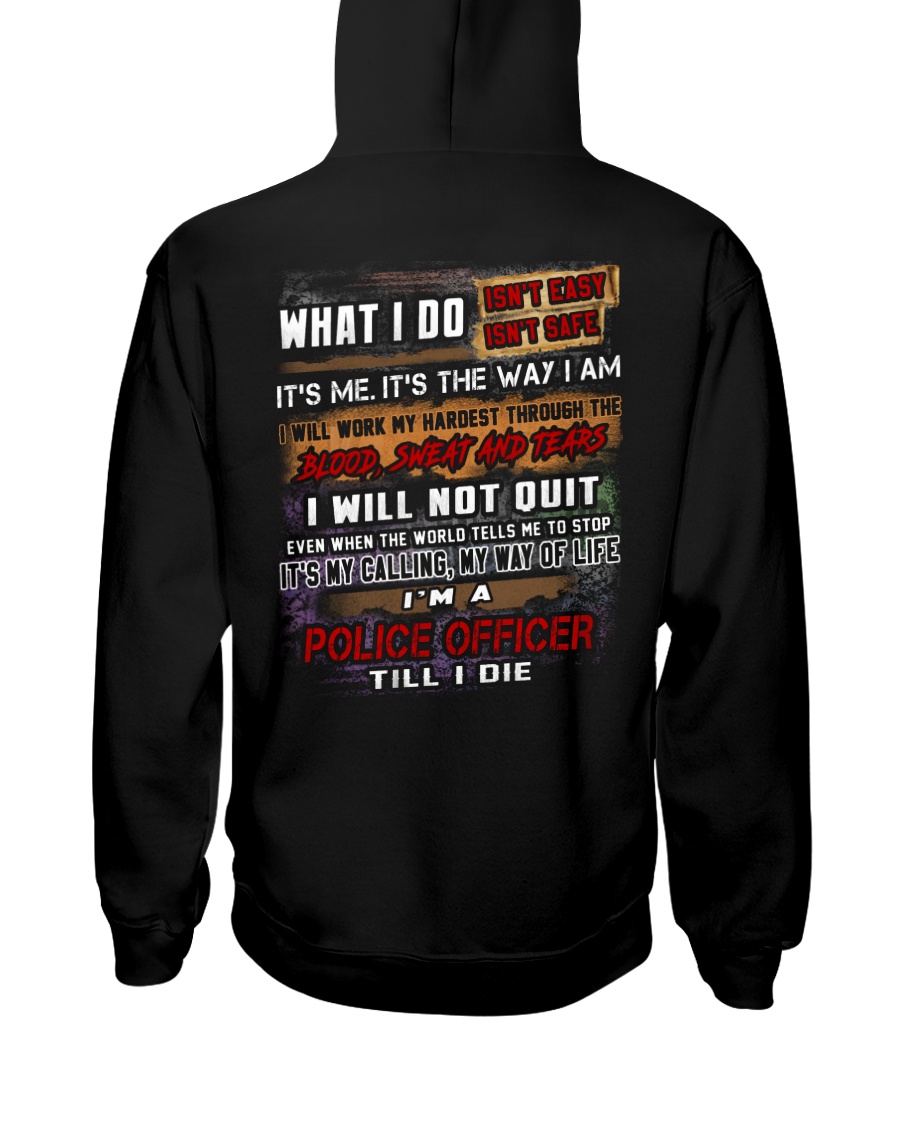 Police Officer Hooded Sweatshirt