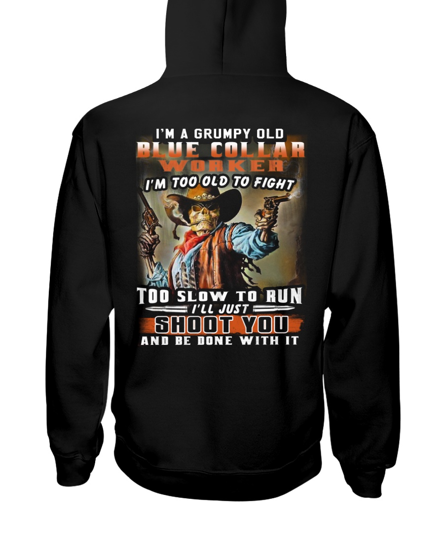 Blue Collar Worker Hooded Sweatshirt