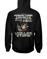 Manufacturing Engineer Hooded Sweatshirt back