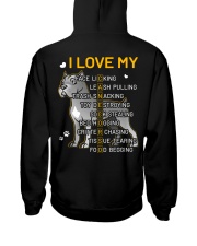 I Love My Cane Corso Dog Hooded Sweatshirt back