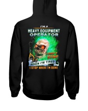 Heavy Equipment Operator Hooded Sweatshirt back