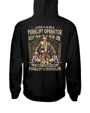 Forklift Operator Hooded Sweatshirt back