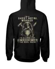 Sheet Metal Worker Hooded Sweatshirt back