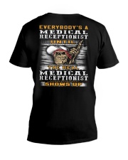 Medical Receptionist V-Neck T-Shirt thumbnail