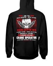 CRANE OPERATOR SHIRT Hooded Sweatshirt back
