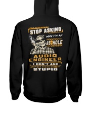 Audio Engineer Hooded Sweatshirt back