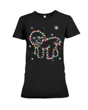 Bichon Frise Dog Christmas Premium Fit Ladies Tee thumbnail