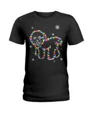 Bichon Frise Dog Christmas Ladies T-Shirt thumbnail