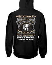 Patrol Officer Hooded Sweatshirt back