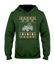 Tractor Ugly Christmas Sweater Hooded Sweatshirt thumbnail