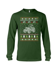 Tractor Ugly Christmas Sweater Long Sleeve Tee front