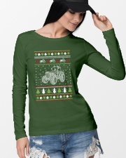 Tractor Ugly Christmas Sweater Long Sleeve Tee lifestyle-unisex-longsleeve-front-4