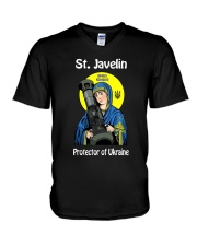 I Stand With Ukraine V-Neck T-Shirt tile
