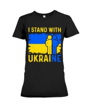 I Stand With Ukraine Premium Fit Ladies Tee tile