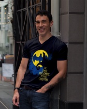 DARK BATSIE COLLECTION V-Neck T-Shirt lifestyle-mens-vneck-front-1