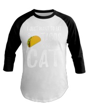 297Taco Cat Shirt Cinco De Mayo Cat Mom Gift Baseball Tee thumbnail
