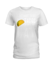 297Taco Cat Shirt Cinco De Mayo Cat Mom Gift Ladies T-Shirt thumbnail