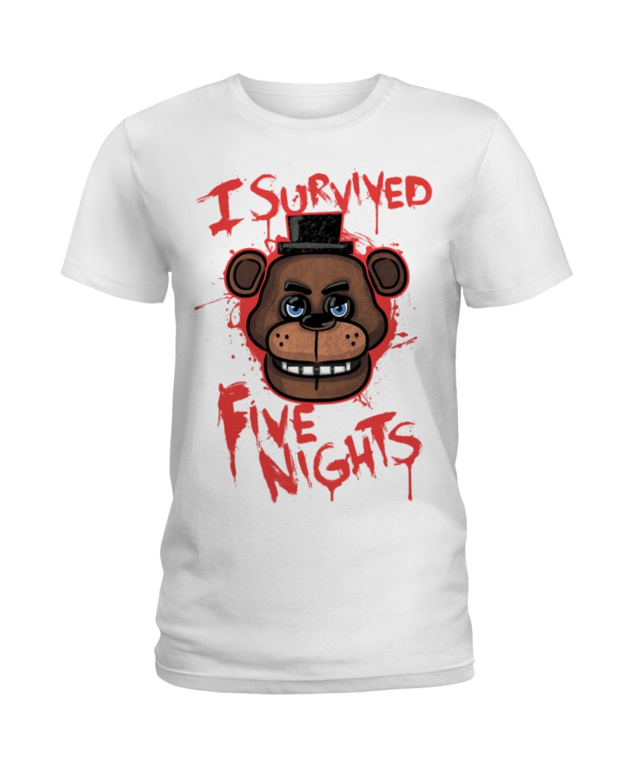 85 I Survived Five Nights Kids T S Ladies T-Shirt