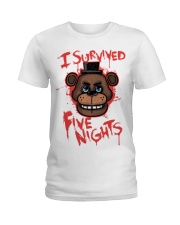 85 I Survived Five Nights Kids T S Ladies T-Shirt front