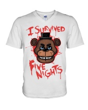 85 I Survived Five Nights Kids T S V-Neck T-Shirt thumbnail