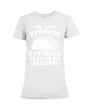 1Funny Fitness Taco Workout Pun Apparel Premium Fit Ladies Tee thumbnail