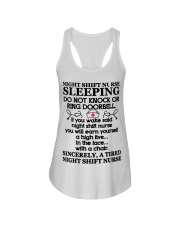 106 Night Shift Nurse Sleeping Do Not Knock Or Rin Ladies Flowy Tank thumbnail