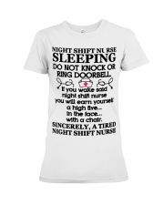 106 Night Shift Nurse Sleeping Do Not Knock Or Rin Premium Fit Ladies Tee thumbnail