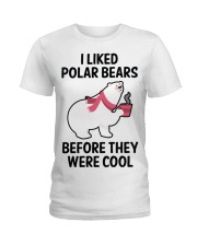 91 I Liked Polar Bears Womens V Neck T S Ladies T-Shirt front