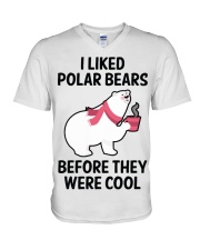 91 I Liked Polar Bears Womens V Neck T S V-Neck T-Shirt thumbnail