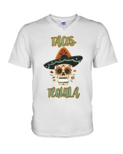 177Tacos Tequila Day Of The Dead Shirt V-Neck T-Shirt thumbnail