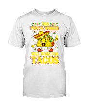 372This Postal Worker Will Work For Tacos Premium Fit Mens Tee thumbnail