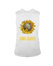 80Just A Girl Who Loves Sunflowers Funny Sleeveless Tee thumbnail