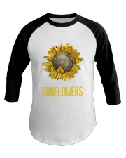 80Just A Girl Who Loves Sunflowers Funny Baseball Tee thumbnail