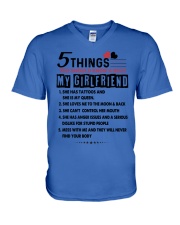 Gift for Boyfriend V-Neck T-Shirt tile
