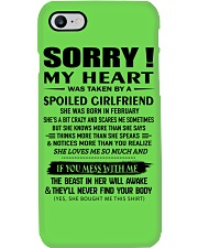Gift for Boyfriend -February Phone Case tile