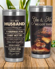 To My Husband 20oz Tumbler aos-20oz-tumbler-lifestyle-front-57