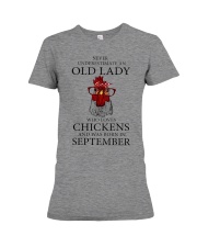 Old Lady Chickens - September Premium Fit Ladies Tee tile