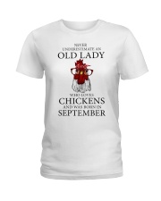 Old Lady Chickens - September Ladies T-Shirt front